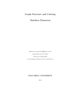 Graph Structure and Coloring