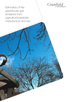 Estimation of the greenhouse gas emissions from agricultural