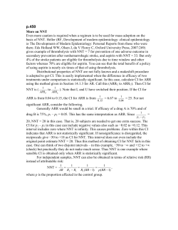 20. More on NNT - Medical Biostatistics