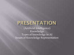 Lecture 10 Artificial Intelligence Knowledge base