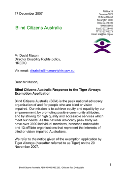 Blind Citizens Australia (MS Word)