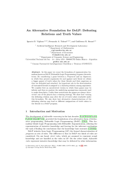 An Alternative Foundation for DeLP: Defeating Relations and Truth