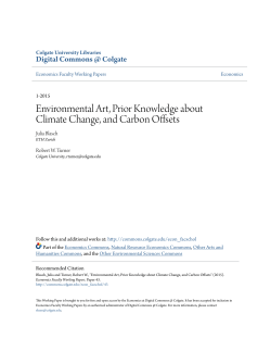 Environmental Art, Prior Knowledge about Climate Change, and