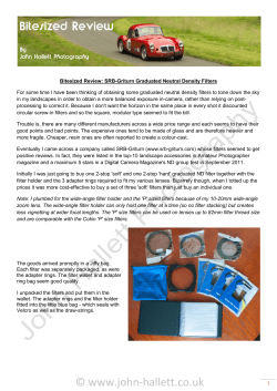 SRG-Griturn graduated neutral density filters