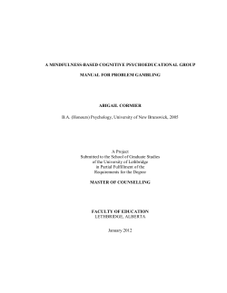 a mindfulness based cognitive psychoeducational group for problem
