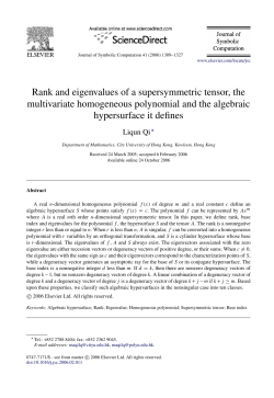 Rank and eigenvalues of a supersymmetric tensor, the