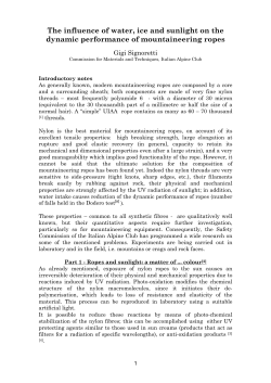 The influence of water, ice and of solar light on the dynamic