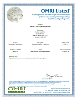 OpenAll® Soil Oxygen Supplement Product number Status Category