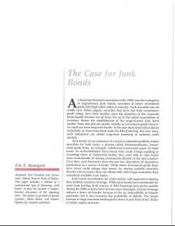 The Case for Junk Bonds - Federal Reserve Bank of Boston