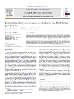 Beneficial effect of carbon on hydrogen desorption kinetics