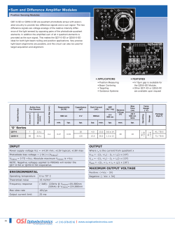 Sum and Difference Amplifier Modules