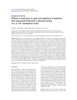 Effects of dual-task on gait and cognition in patients with advanced