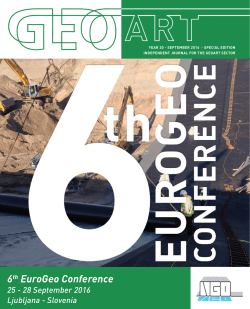 6th EuroGeo Conference - PAO Techniek en Management
