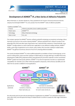 Development of ADMER&trade; IP, a New Series of