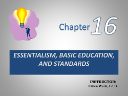 Defining Essentialism