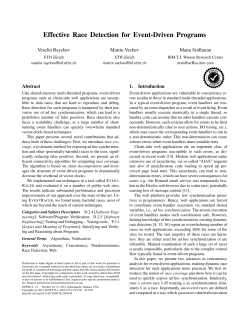 Effective Race Detection for Event-Driven Programs