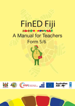 Year 11 and 12 FinED Teacher Manual