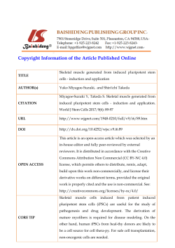 Copyright Information of the Article Published Online TITLE Skeletal