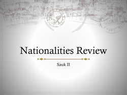 Nationalities Review S2