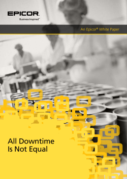 All Downtime Is Not Equal
