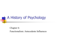 A History of Psychology