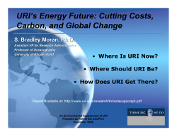 URI`s Energy Future: Cutting Costs, Carbon, and Global Change
