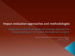 Sub Sector Analysis - International Initiative for Impact Evaluation