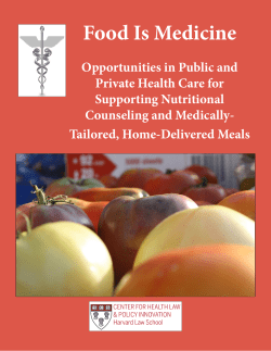 Food Is Medicine - Center For Health Law and Policy Innovation