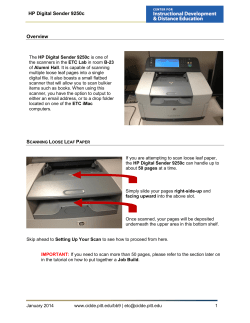 Overview HP Digital Sender 9250c