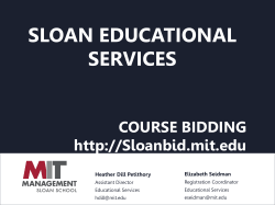 sloan educational services