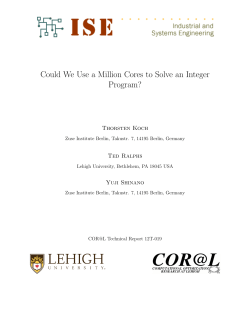 Could We Use a Million Cores to Solve an Integer