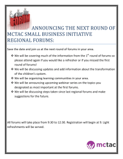 announcing the next round of mctac small business initiative