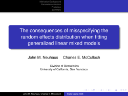 The consequences of misspecifying the random effects distribution