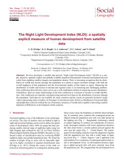 Night Light Development Index
