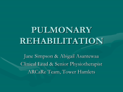 Pulmonary Rehabilitation