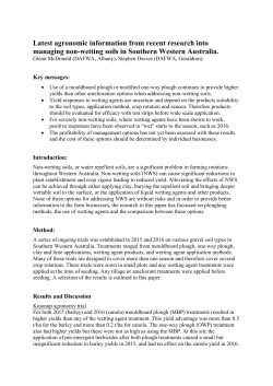 The value of wetting agents