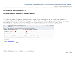 Accept or Acknowledge Purchase Orders or Agreements