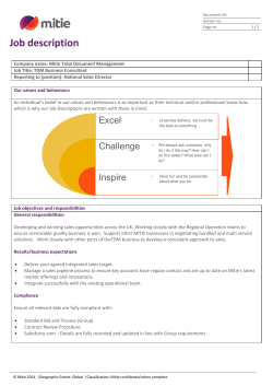 Job description template