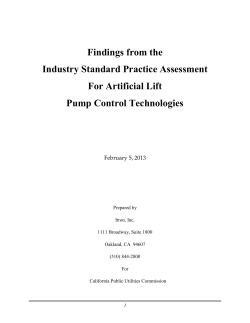 Oil Field Artificial Lift - the California Public Utilities Commission