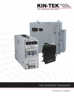 FlexStream&trade; Gas Standards Generator - Kin-Tek