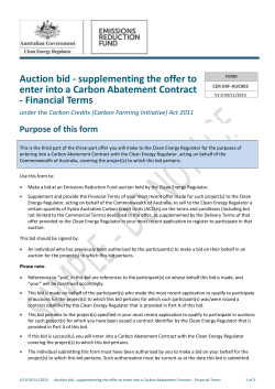 Sample bid form