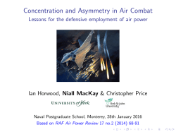 Concentration and Asymmetry in Air Combat