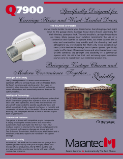 Quietly. - Marantec America