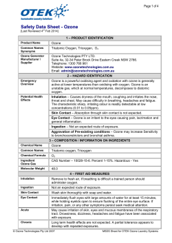 Material Safety Data