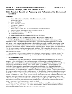 Brief Practical Tutorial on Accessing and Referencing the