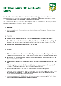 official laws for auckland nines