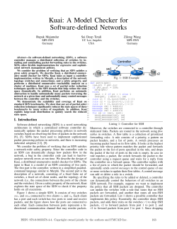 A Model Checker for Software-defined Networks