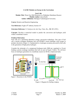 Water Gas Shift Reaction in a Palladium Membrane Reactor