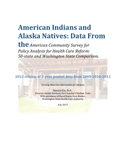 July 2013 Report on Washington Uninsured AIANs