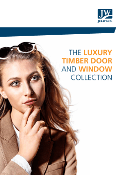 the luxury timber door and window collection - JELD-WEN